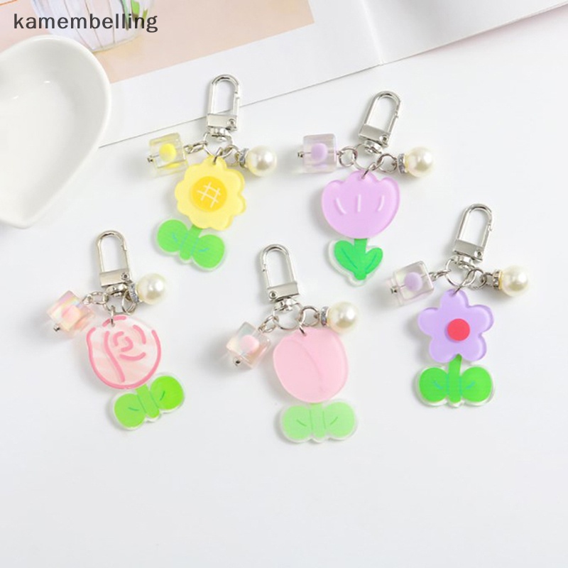 Móc Khóa Hình Hoa Hướng Dương Nhiều Màu Dễ Thương