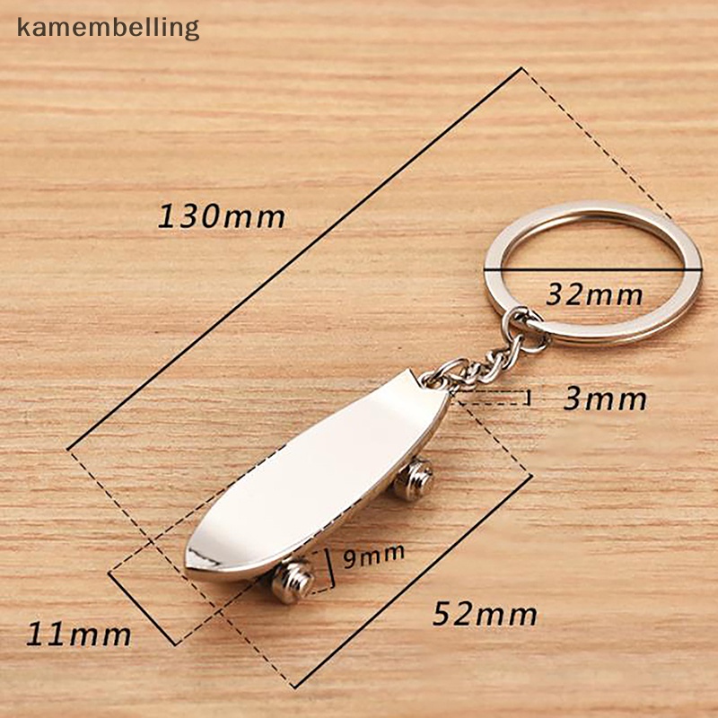 Kamembelling Móc Khóa Ván Trượt Mini Thời Trang Cho Nam Nữ