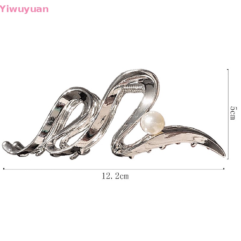 Kẹp Tóc Kim Loại Đính Hạt Ngọc Trai Thời Trang Cho Nữ