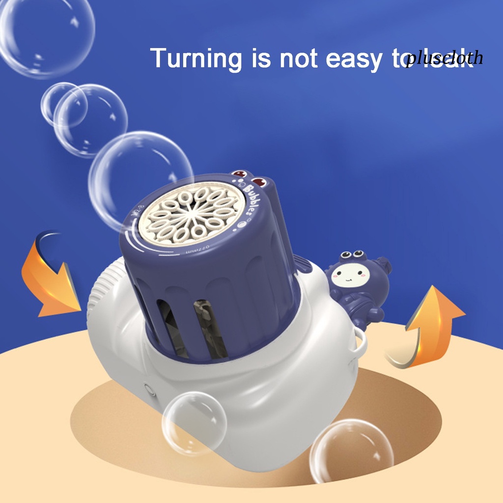 Máy Thổi Bong Bóng Cầm Tay 50ml Có Đèn 12 Lỗ Bằng ABS Dày Dặn Họa Tiết Hoạt Hình Bảo Vệ Bé