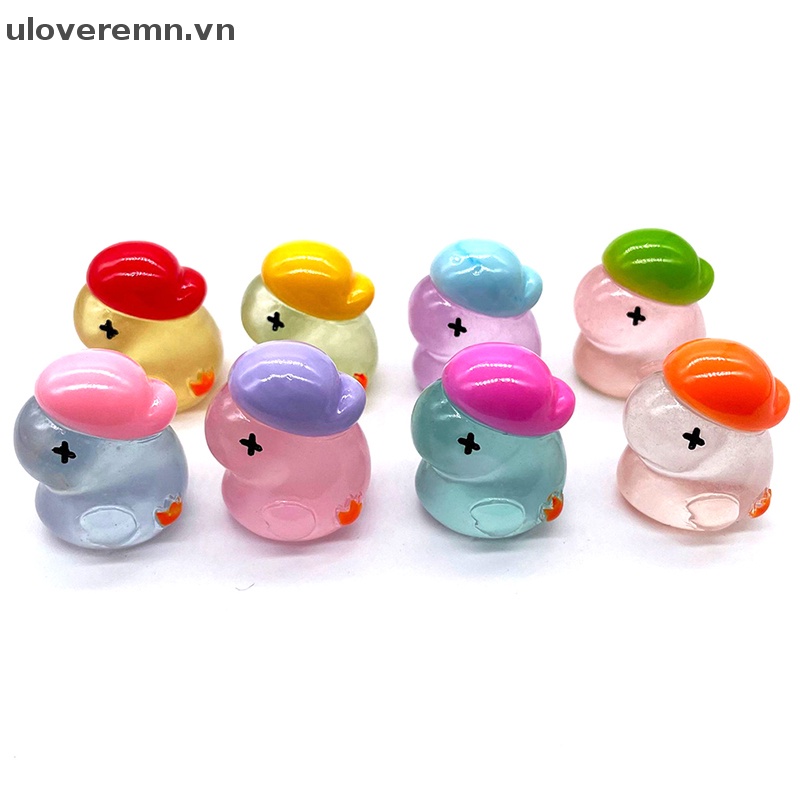 Bộ 2 Mô Hình Nhân Vật Hoạt Hình Mini Bằng Nhựa Resin Phát Quang Trang Trí Xe Hơi