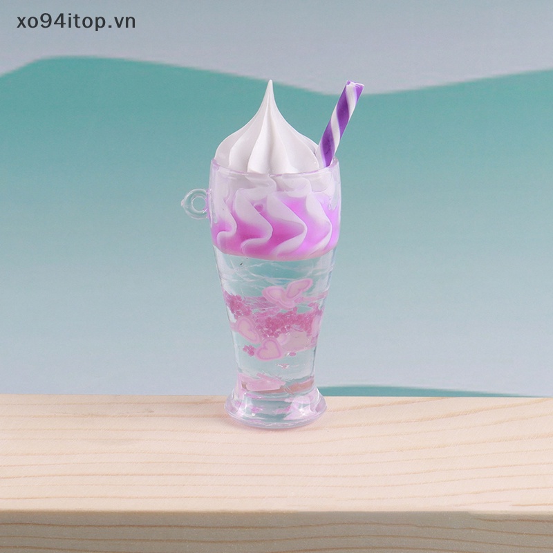 Xoitop Đồ trang trí Lọ Kem Dạ Quang Mini Bằng Nhựa Resin Trang Trí Tiểu Cảnh