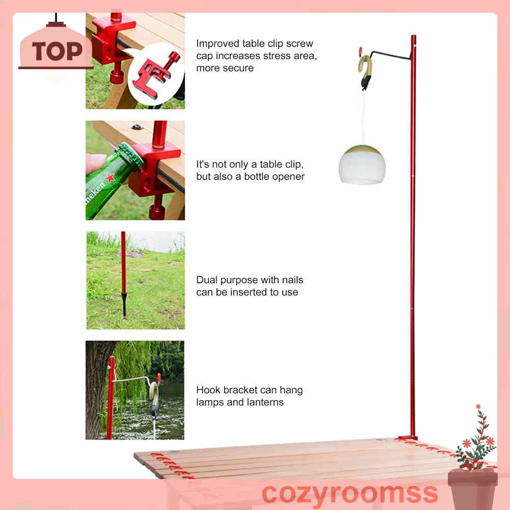 Giá Đỡ Đèn Cắm Trại Có Thể Gấp Gọn Tiện Dụng