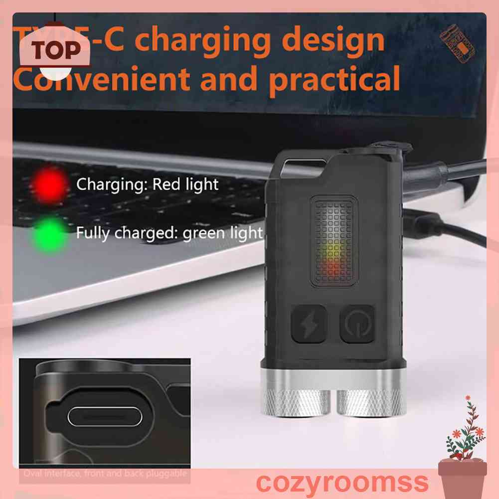 Móc Khóa Đèn Pin Mini Độ Sáng Cao 900LM