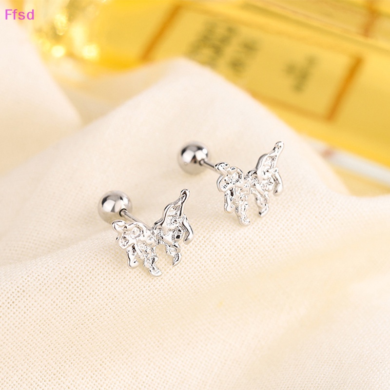 1 Đôi Khuyên Tai Hình Bướm Dạng Xoắn Ốc Dành Cho Nữ