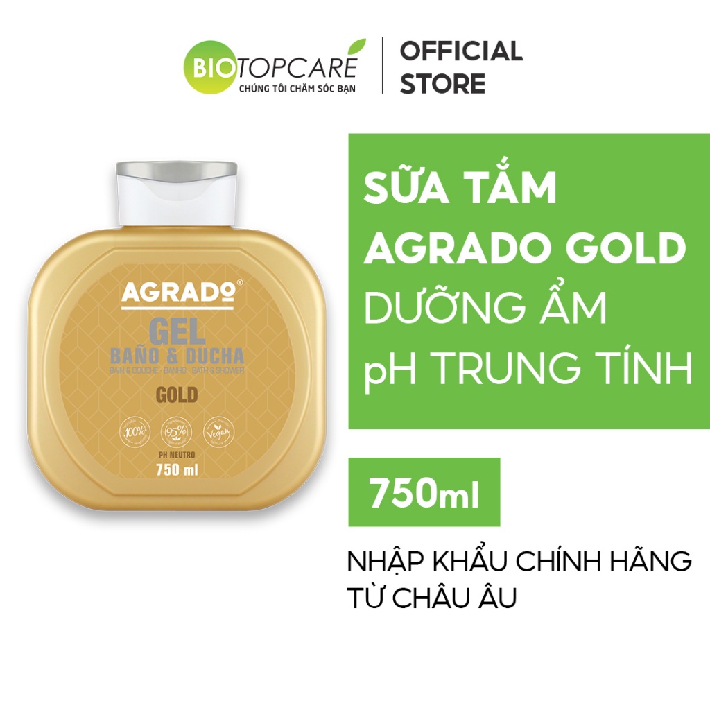 Sữa tắm Agrado Gold 750ml