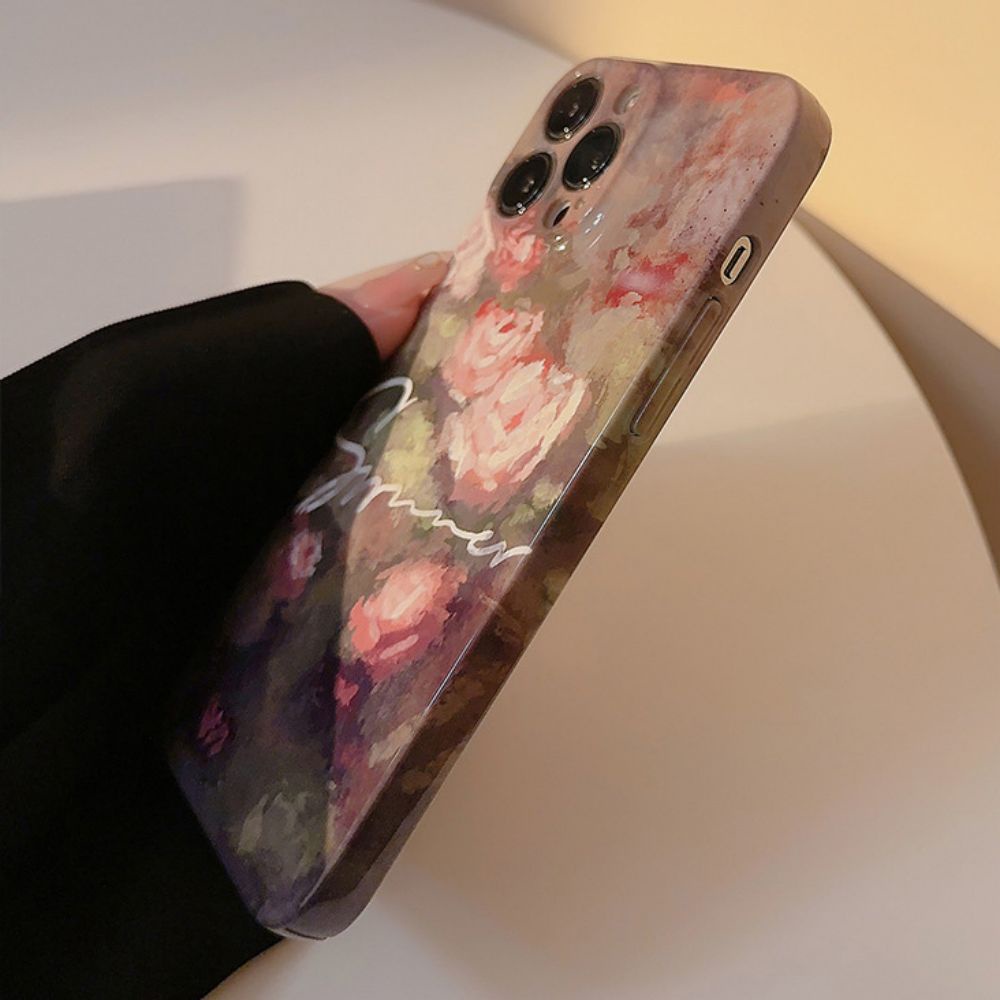 Ốp Điện Thoại TPU Mềm Chống Sốc In Hình Hoa Hồng Cổ Điển Cho IPhone 14 Pro Max 13 12 11 Pro Max XR XS Max 7 8 Plus SE