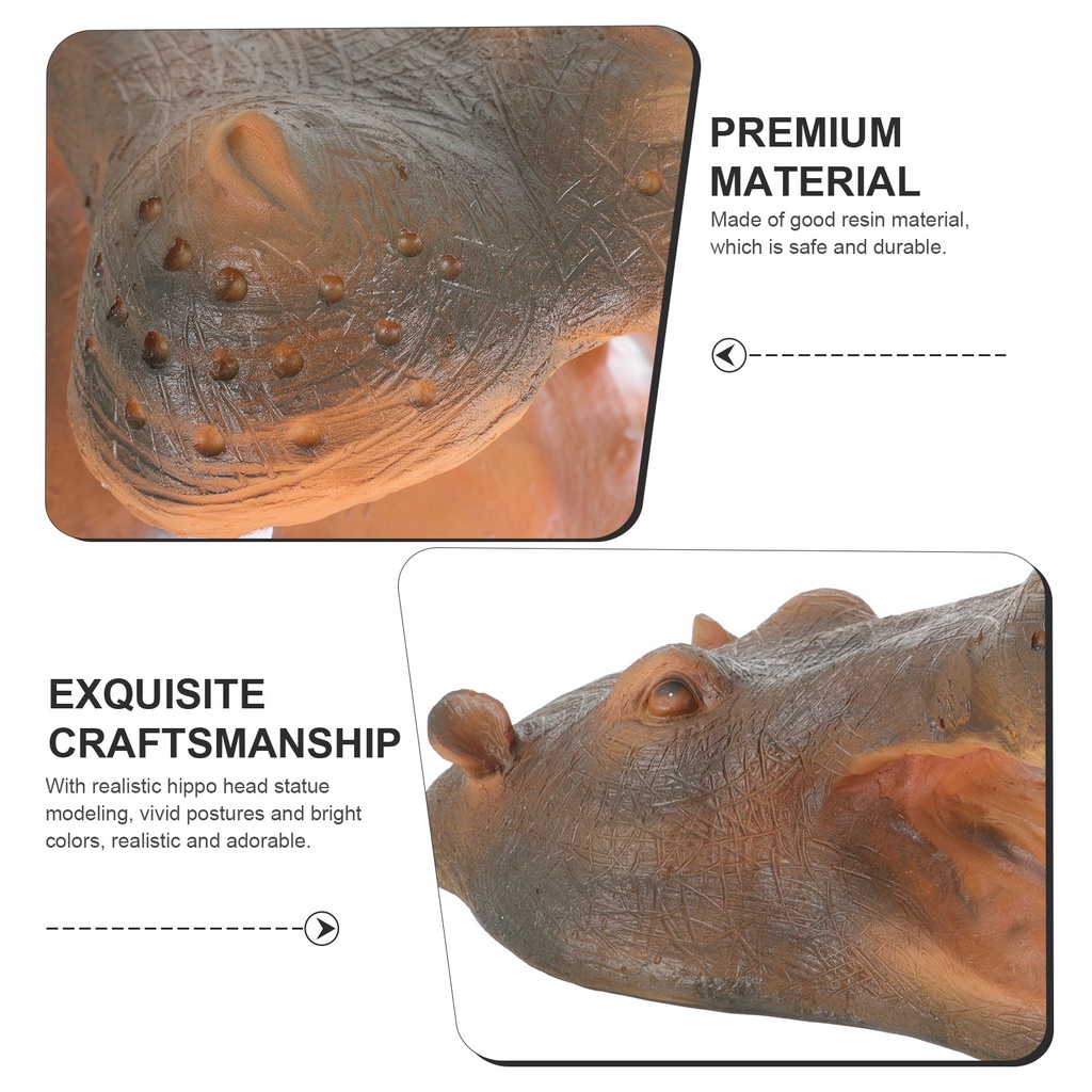 Tượng Đầu Ao Cá Ngựa Nổi Bằng Nhựa Resin Thủ Công Trang Trí