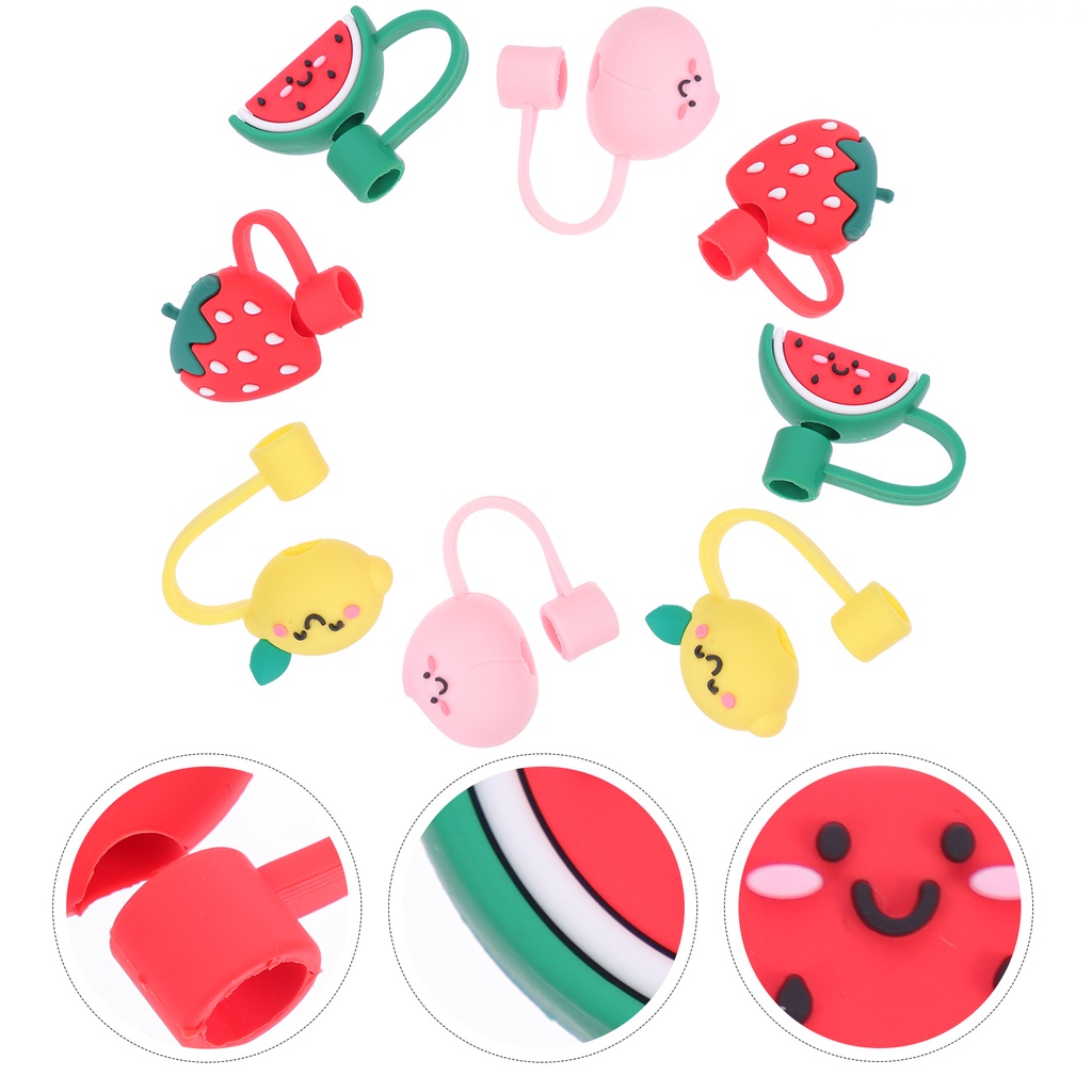 Bộ 8 Nắp Silicon 3.5X2.8X1.8CM Trang Trí Búp Bê