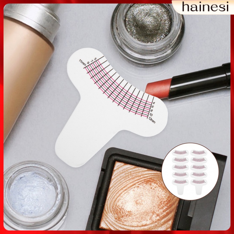 Set 10 Thước Đo Lông Mi Chuyên Dụng Cho Trang Điểm