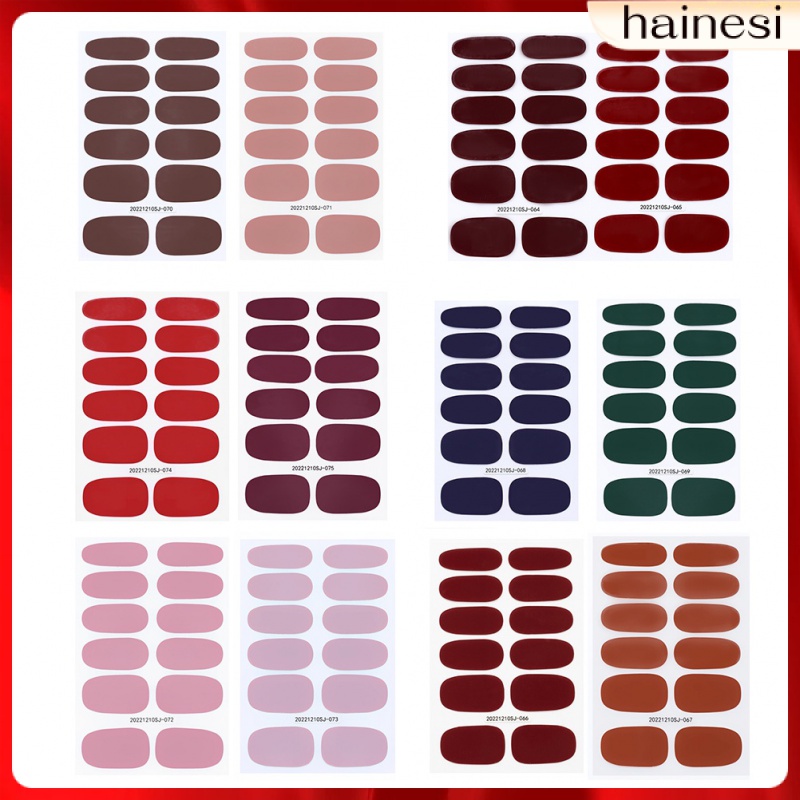 Set 12 Tấm Sticker Dán Móng Nhiều Màu Sắc