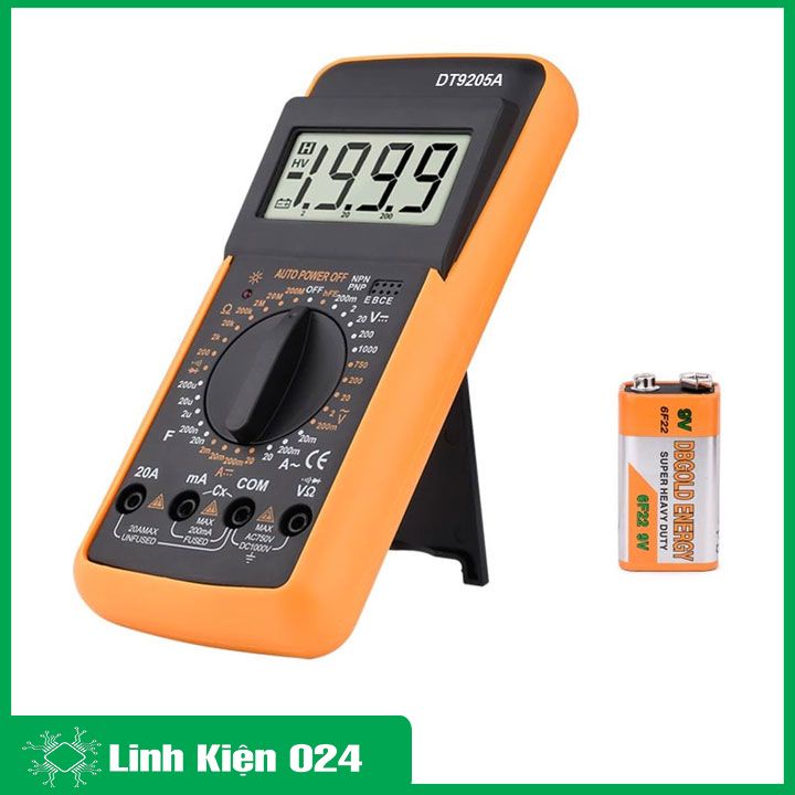 Đồng Hồ Đo Điện Vạn Năng DT9205A