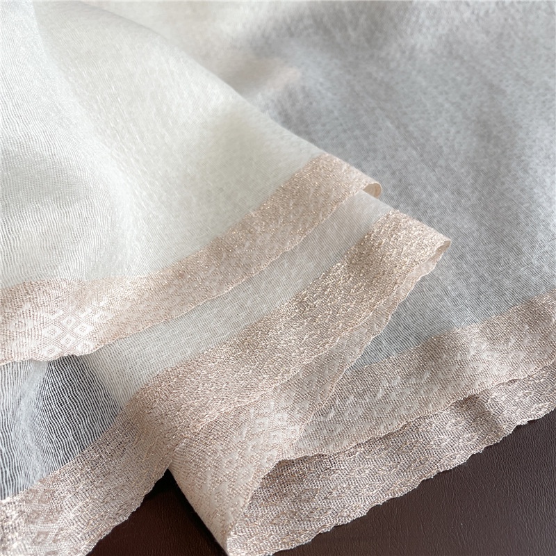 Khăn Choàng Cổ Dài 190 * 75CM Bằng Len Lụa Đính Kim Sa Màu Trơn Phong Cách Hàn Quốc Thời Trang Xuân Thu Hàng Mới Dành Cho Bạn Nữ