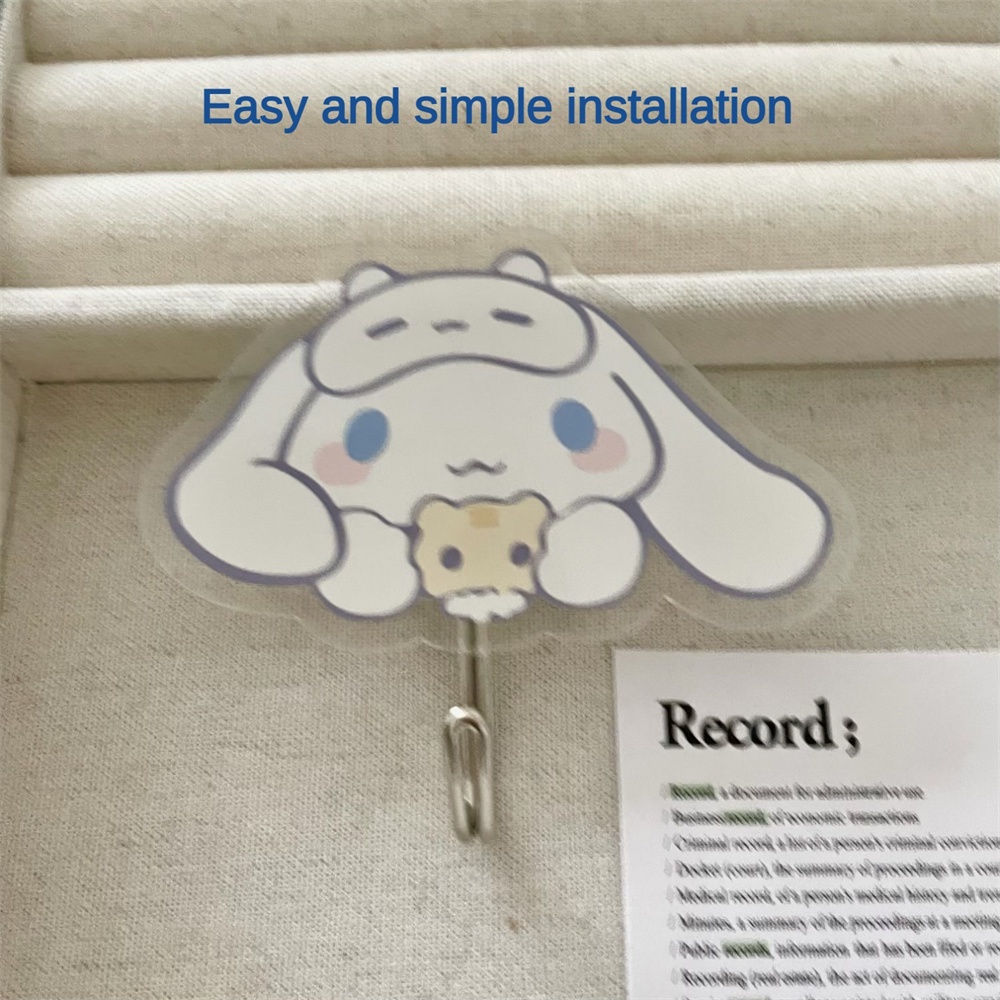 Móc treo đồ hoạt hình anime Pochacco Purin Kitty Sanrio Kuromi Cinnamoroll dễ thương bằng acrylic không đục lỗ