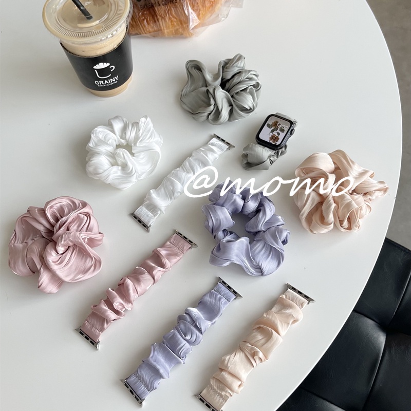 Dây Đeo Thay Thế Bằng Vải Lông Co Giãn Cho AP iWatch Series 7 6 5 4 3 2 SE 41mm 45mm 42mm 40mm 44mm