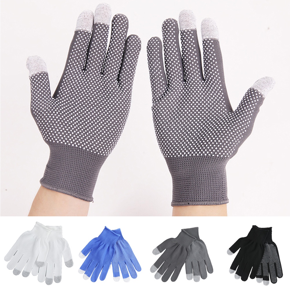 Găng Tay Lái Xe Chống Trượt Thoáng Khí Có Thể Chạm Màn Hình Cảm Ứng