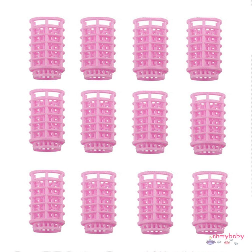 [InStock] 12 Cái/bộ Máy Uốn Tóc Bằng Nhựa Con Lăn Bendy Tự Làm Dụng Cụ Tạo Kiểu [Z/6]