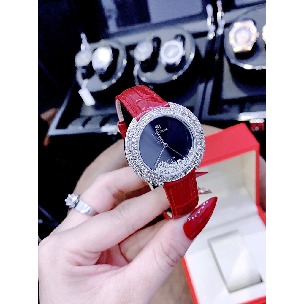 Đồng hồ nữ ROYAL CROWN 4641 Mặt đá Fullbox