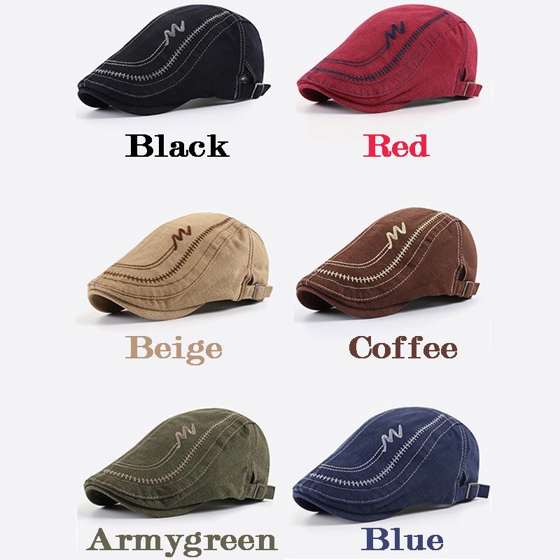 Mũ Beret Cotton Chống Nắng Cho Nam Nữ