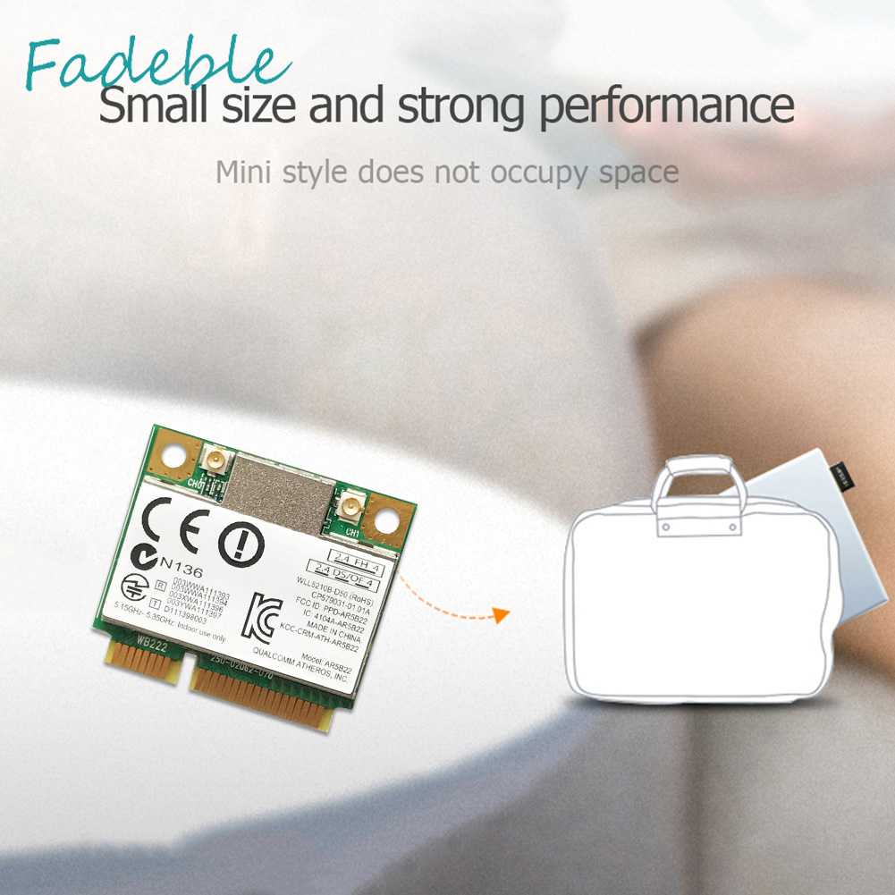 Card Mạng Không Dây 300Mbps PCI-E 2.4G / 5G Bluetooth 4.0 Thẻ