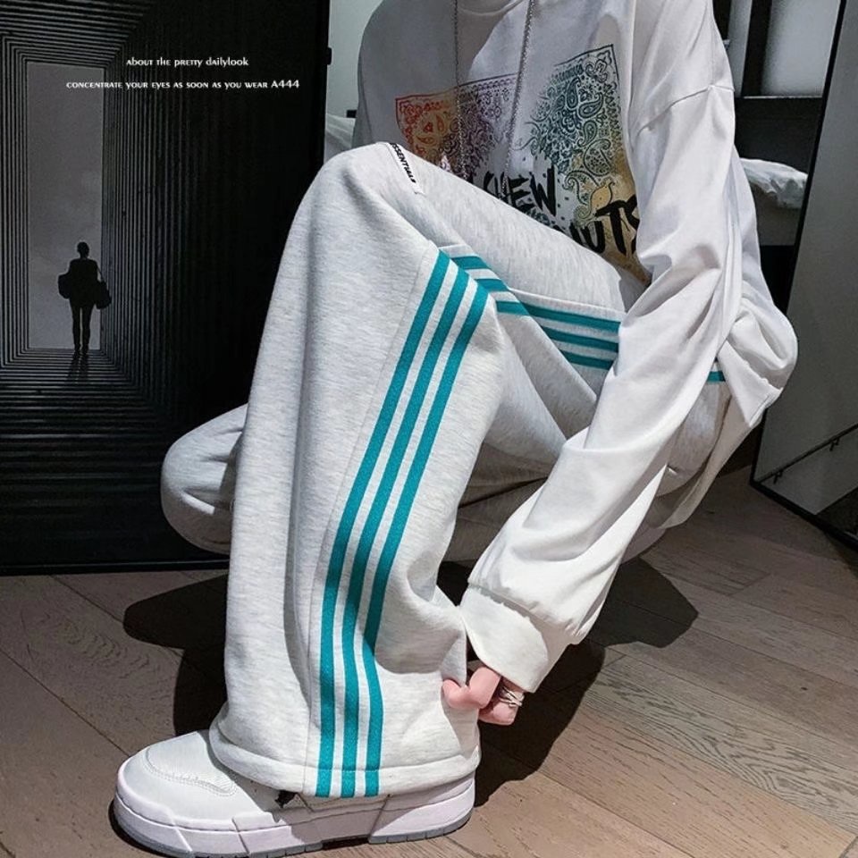 Quần Thể Thao Ống Rộng Thời Trang Mùa Xuân Hàn Quốc Dành Cho Nam Và Nữ