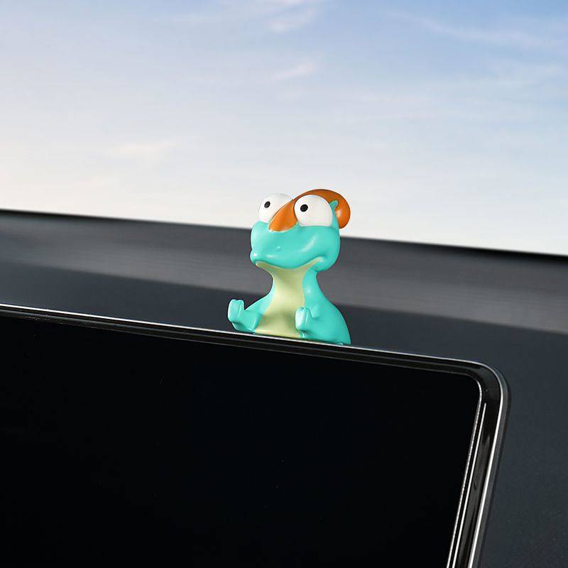 Dinosaur Doll Car Hanging Panel Decoration Vehicle Center Console Screen Lying Tesla Decoration Bmw Benz Audi 0icC