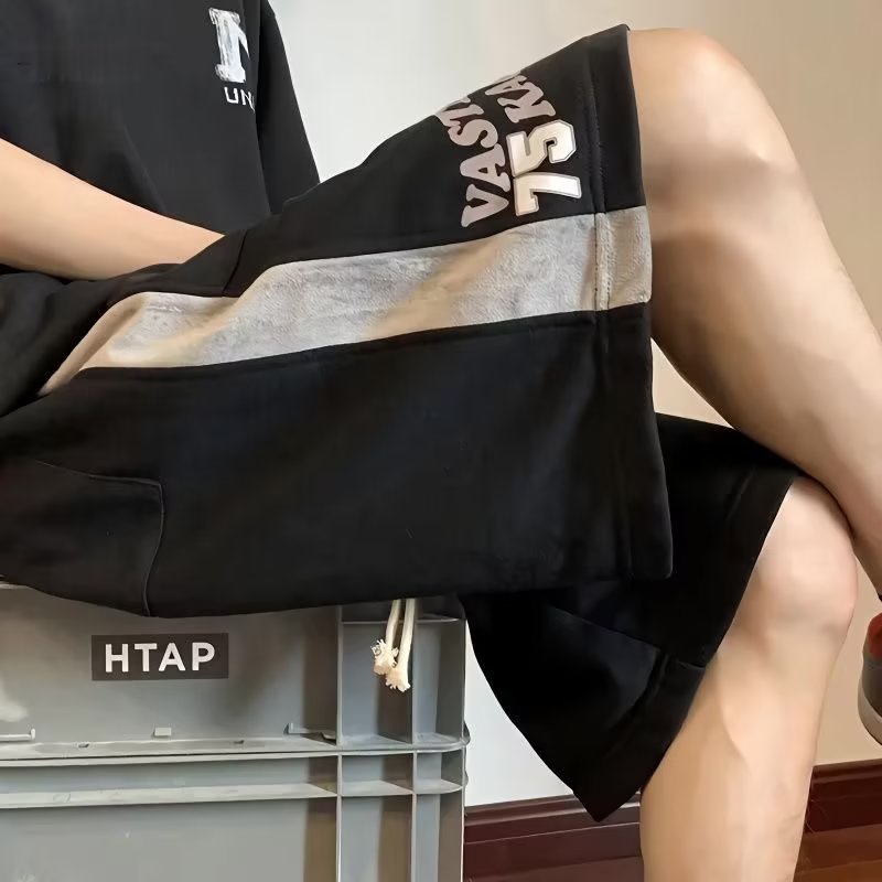 Quần Short Bóng Rổ 6 Điểm Vải Lụa Lạnh Mỏng Cao Cấp Màu Xanh Lá Đậm Phong Cách Mỹ Cỡ Lớn Thời Trang Mùa Hè Cho Nam # 7-Po