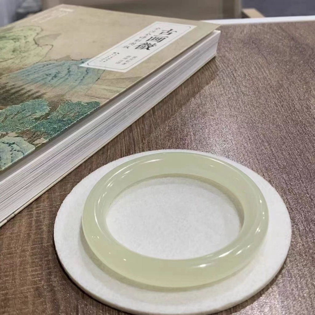 Vòng Tay Hạt Băng Tự Nhiên Hetian Qingbai Qingshui Hàng Chính Hãng Cho Nữ