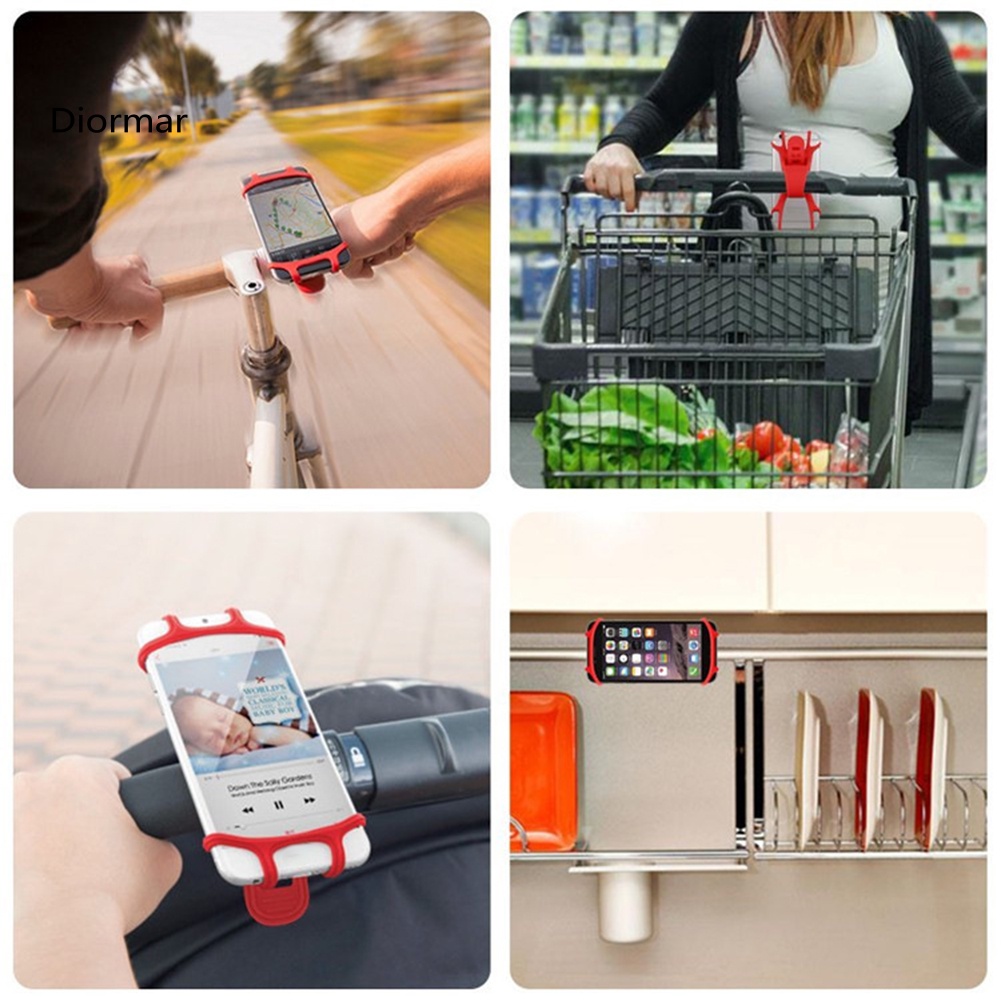 Giá Đỡ ĐiệN ThoạI Di ĐộNg BằNg Silicon GắN Tay CầM Xe ĐạP