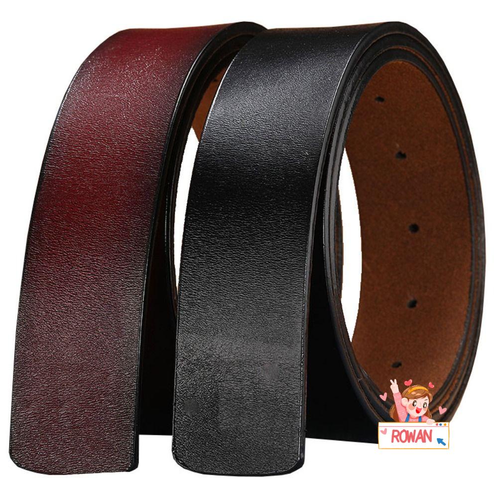 Thắt Lưng Da Bò 3.3 / 3.8cm Có Lỗ Thiết Kế Sang Trọng