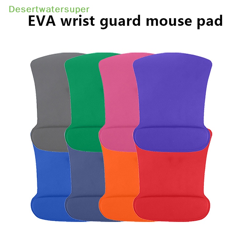 Thảm Lót Chuột Chơi Game Có Đệm Kê Cổ Tay Chống Trượt Màu Trơn