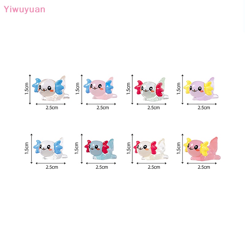 Bộ 2 Đồ trang trí Rồng Lục Giác Mini Màu Dạ Quang Trang Trí Tiểu Cảnh Mới