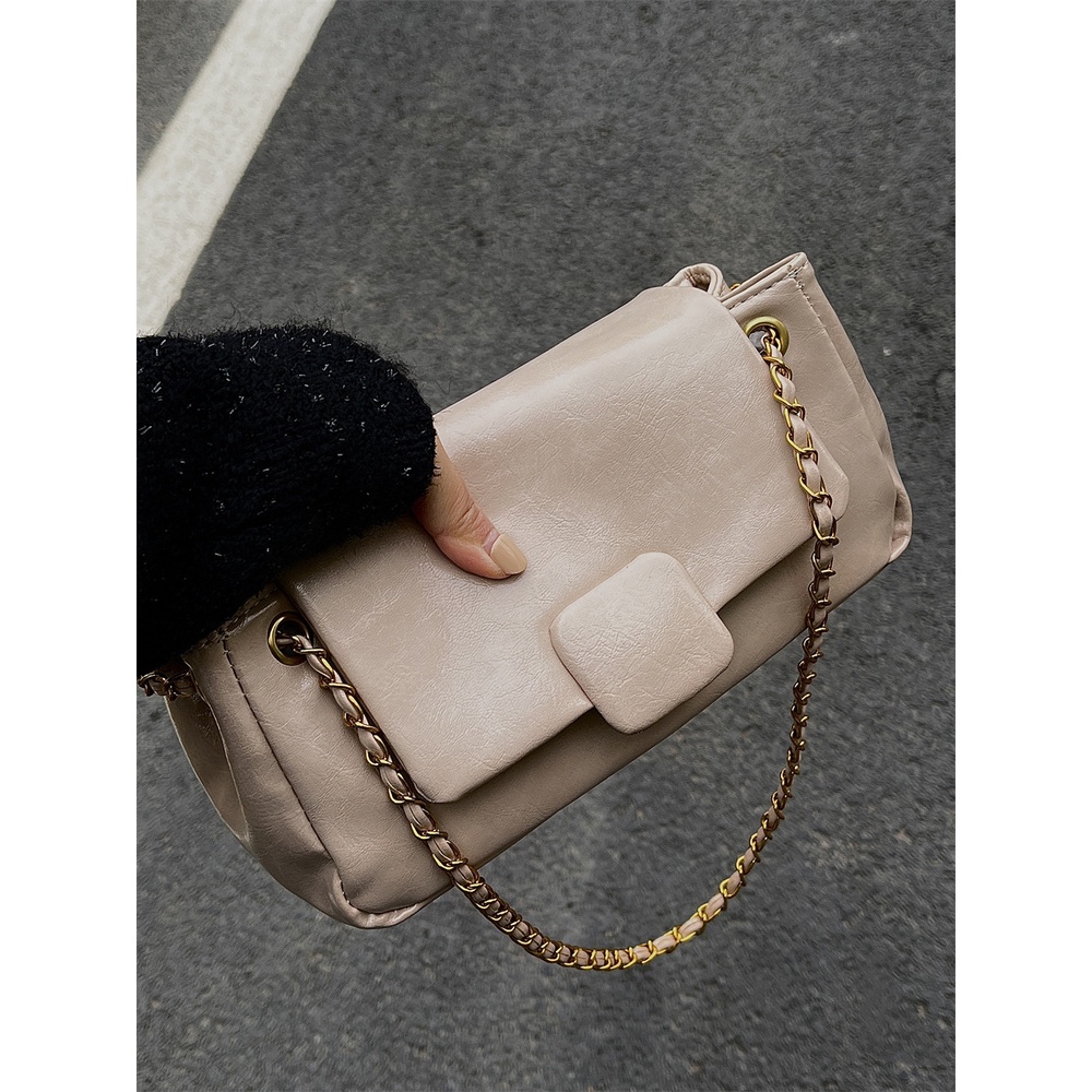 Túi Đeo Vai / Kẹp Nách Phối Dây Xích Thời Trang Cao Cấp Phong Cách Retro Cho Nữ