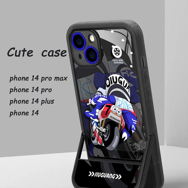 Ốp Điện Thoại TPU Trong Suốt Có Giá Đỡ Kiểu Hoạt Hình Cho IPhone 14 13 Pro Max 11 12 Pro Max XS X XR SE 2020 6S 8 7 Plus