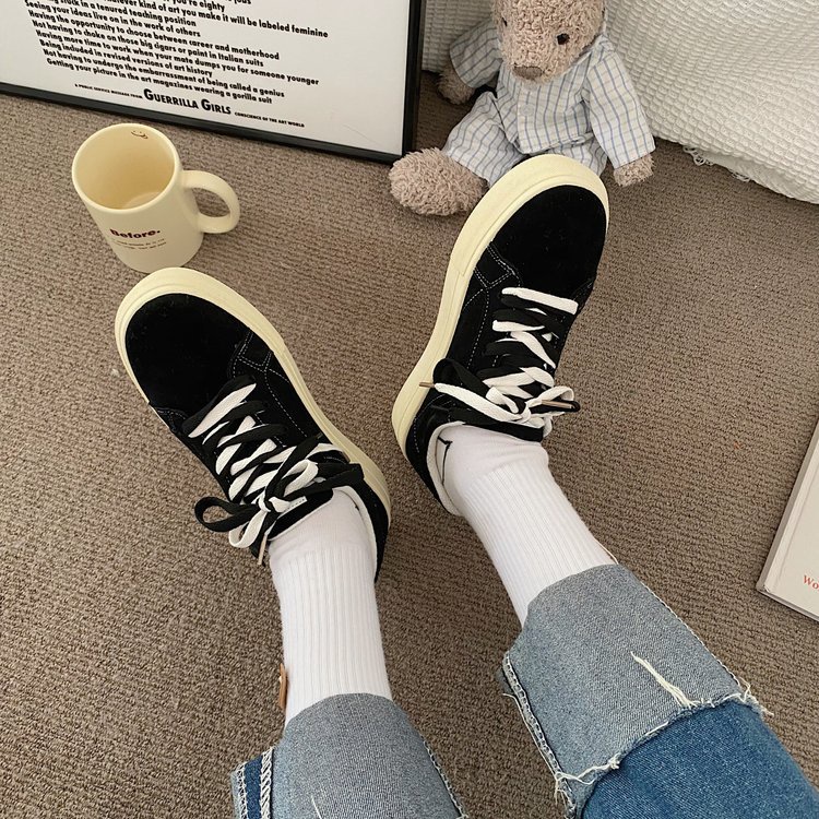 Giày Thể Thao Vải canvas Cổ Thấp Thời Trang Hàn Quốc Mới Cho Nữ