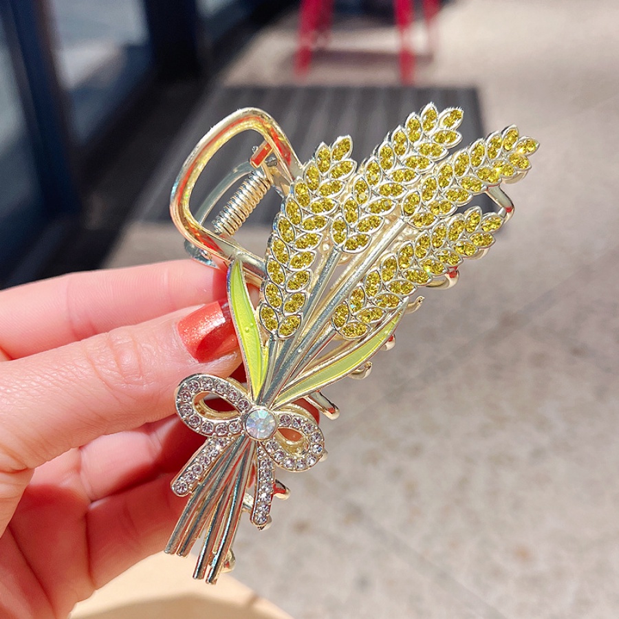 Kẹp Tóc Càng Cua Đính Đá Pha Lê Bằng Hợp Kim Phong Cách Hàn Quốc Cho Nữ