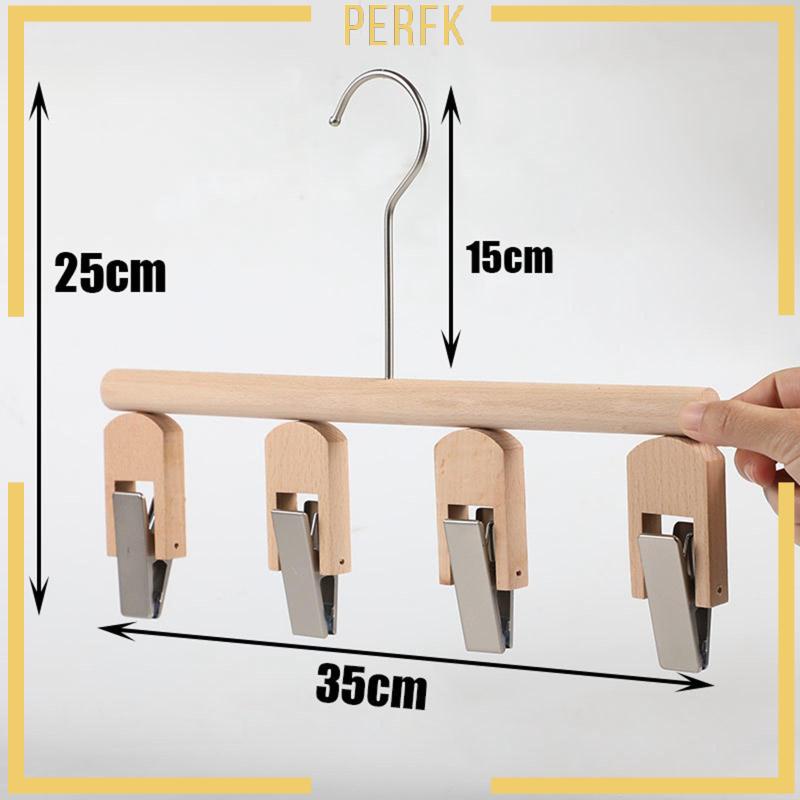 [Perfk] Móc Gỗ Treo Cà Vạt Thắt Lưng Quần Áo Sắp Xếp Gọn Gàng Cho Tủ