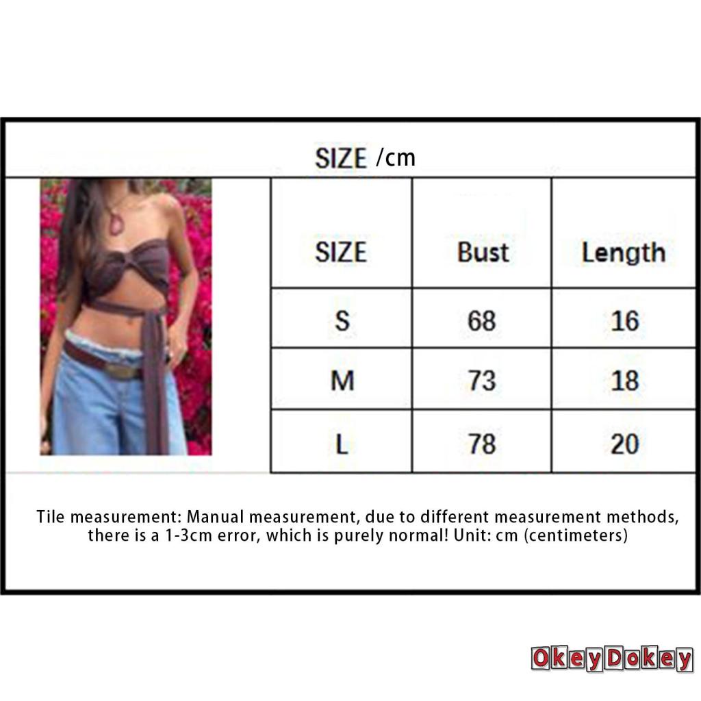 Áo Ống Hở Vai Chéo Dây Thời Trang Cho Nữ OKDK-Y2k