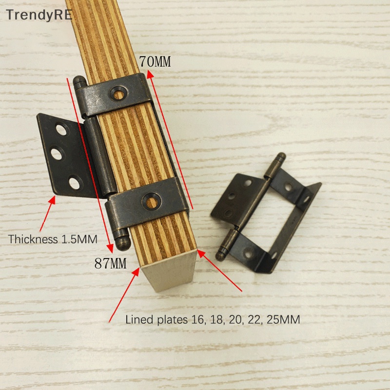 Bản Lề Cửa Dạng Mở 135 Độ Bằng Sắt Màu Đồng Cổ Điển Hợp Thời Trang Cho Nhà Bếp