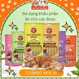 Combo 5 gói Súp thưởng Wanpy Happy cho Mèo