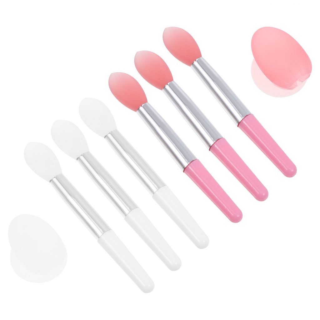 Bộ 2 Cọ Trang Điểm Chuyên Nghiệp Với Vỏ Ngoài Bằng Silica Gel Tiện Dụng