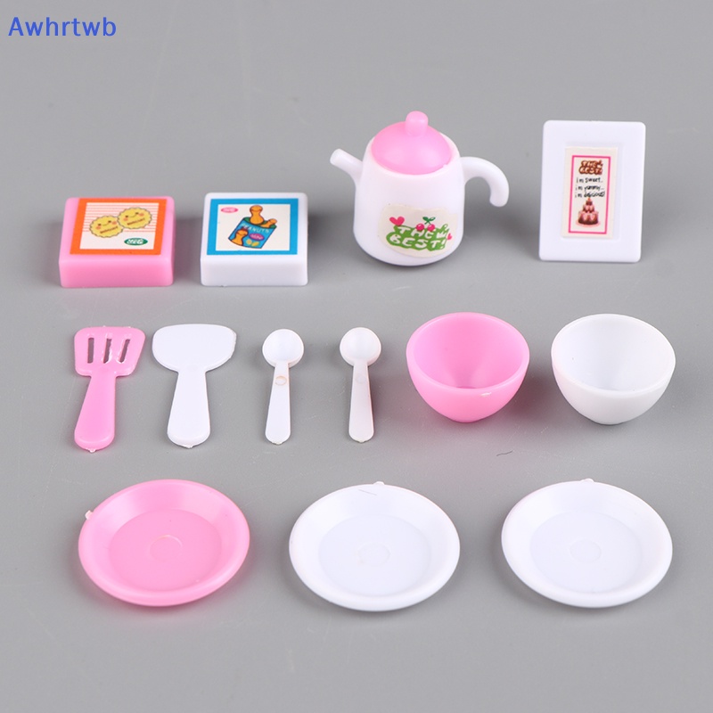 Set 13 Món Chén Đĩa 1: 12 Cho Nhà Búp Bê Mới