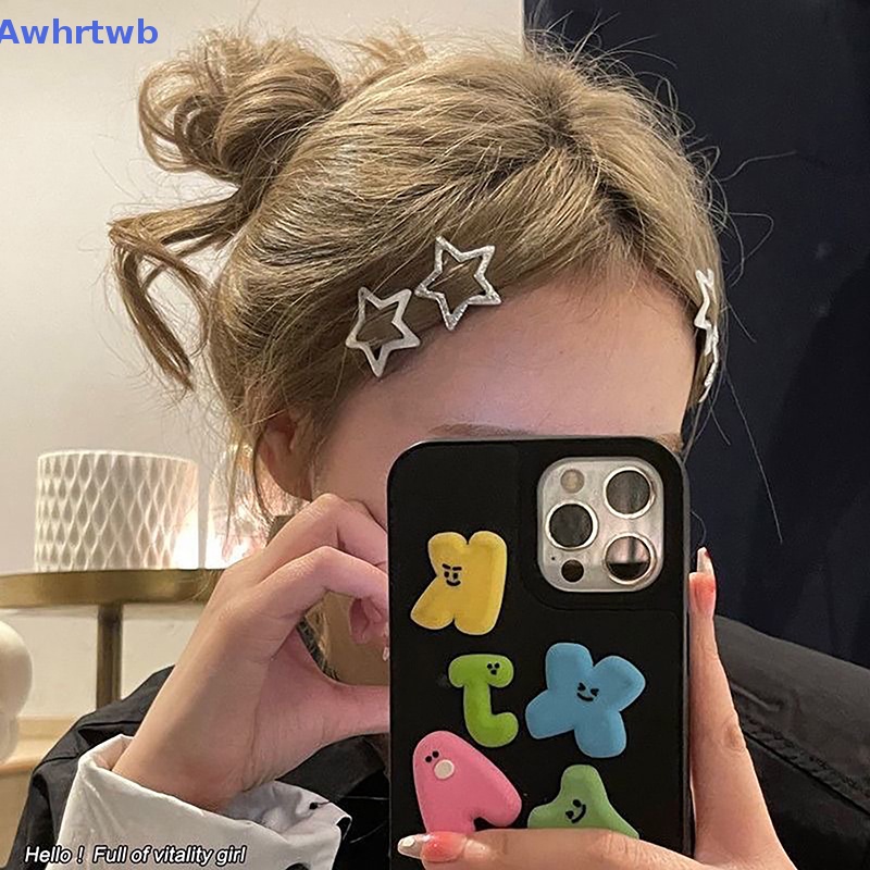 Kẹp Tóc Hình Ngôi Sao Năm Cánh Đính Đá Lấp Lánh Phong Cách Hàn Quốc Cho Nữ Mới