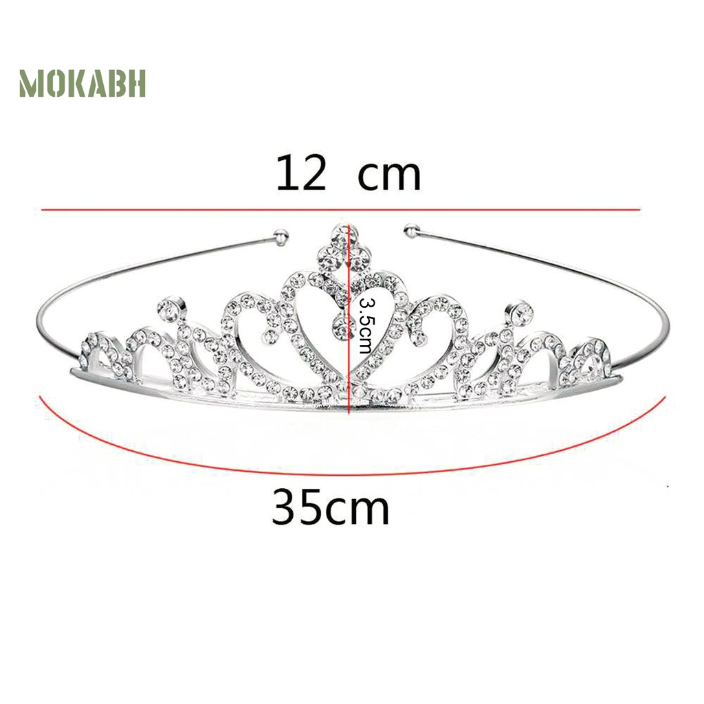 Vương Miện Hợp Kim Rỗng Hình Trái Tim Trang Trí Lễ Hội Cho Bé