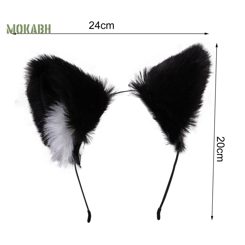 Băng Đô Tai Mèo Lông Xù Tinh Tế Dùng Hóa Trang Tiệc Tùng