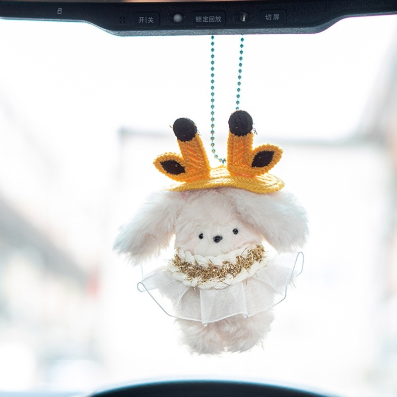 Móc Khóa Hình Thỏ Nhồi Bông Mini Dễ Thương