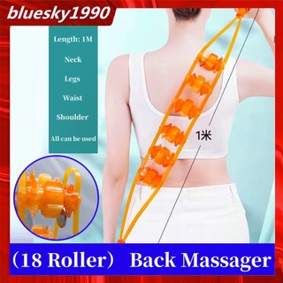 Dây Lăn Mát Xa Vai Cột Sống Lưng / Cổ / Lưng Để Phục Hồi Sức Khỏe 3 Con Lăn Cầm Tay