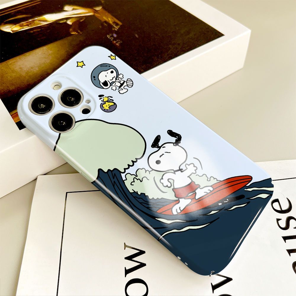 Ốp Điện Thoại Mỏng In Hình Snoopy Lướt Sóng Cho Apple Xs1112 Xr Iphone14Promax 13 OAH1