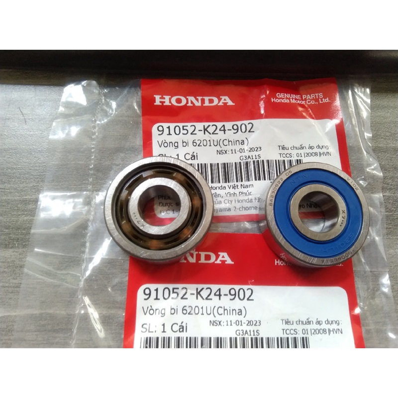 1 bạc đạn 6201u  xe honda