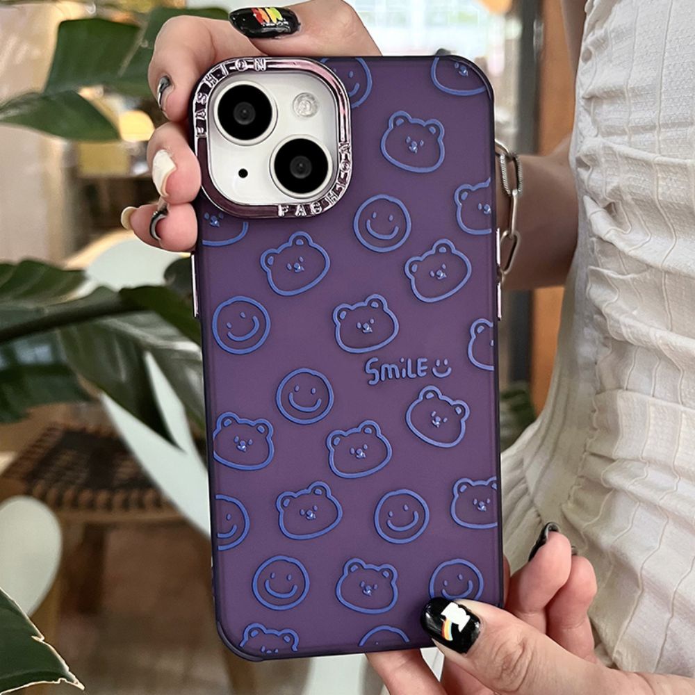 Ốp Điện Thoại TPU Mềm Chống Sốc Mạ Điện Họa Tiết Mặt Cười Cho Iphone 11 14 13 12 Pro Max Xr Xs Max 7 8 Plus